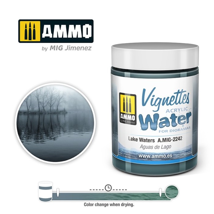 Model Lake Water by Ammo A.MIG-2242 Model Lake Water by Ammo A.MIG-2242