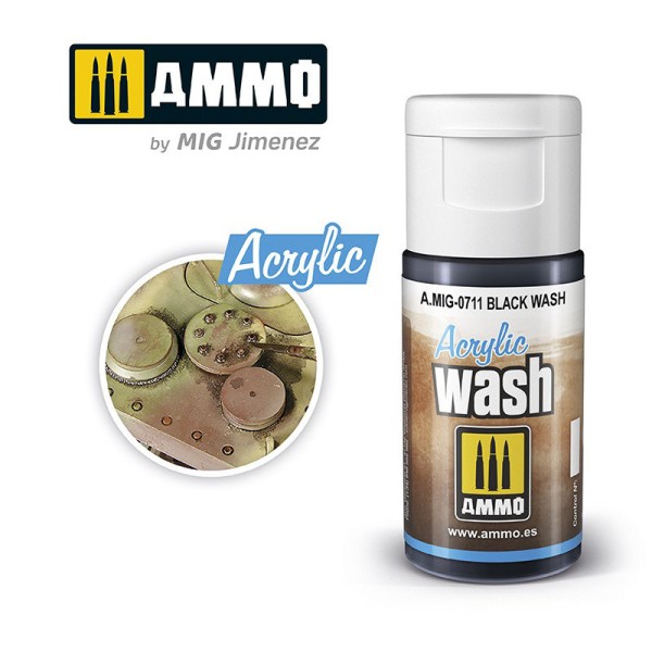 Acrylic Wash Black A.MIG-0711