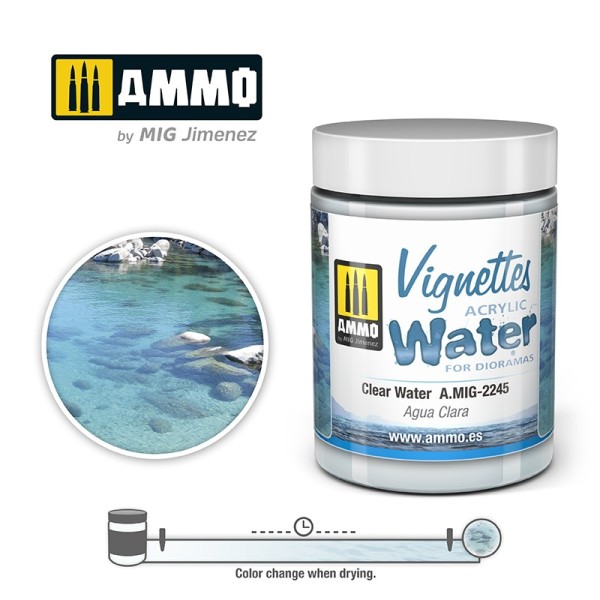 Model Clear Water by Ammo A.MIG-2245