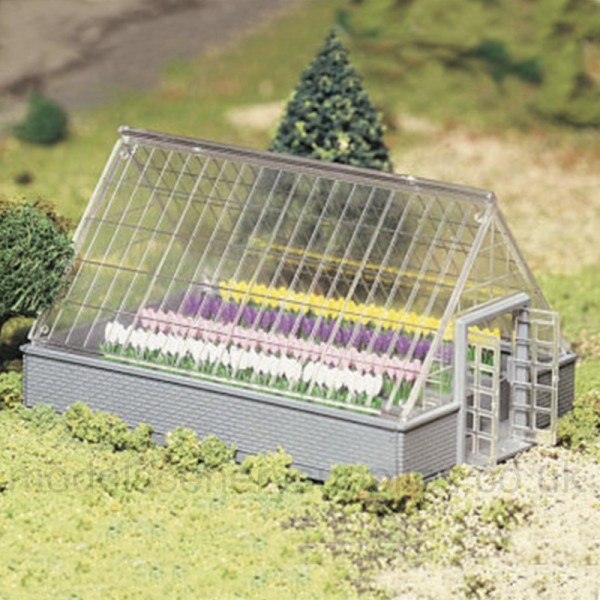 Greenhouse with Flowers scale 1:43 1:45 O gauge