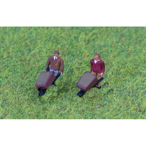 Man with Wheelbarrow Unpainted N Gauge