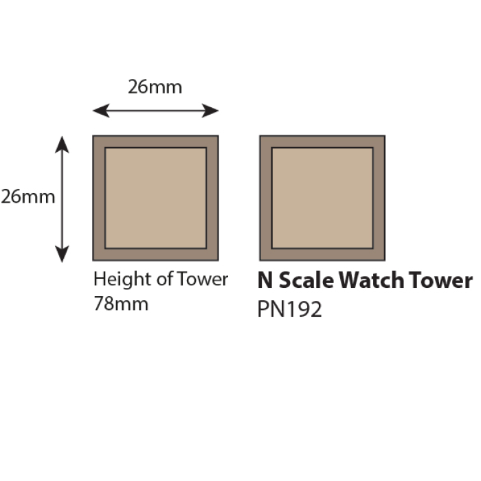 CASTLE WATCH TOWERS N gauge Metcalfe PN192 CASTLE WATCH TOWERS N gauge Metcalfe PN192