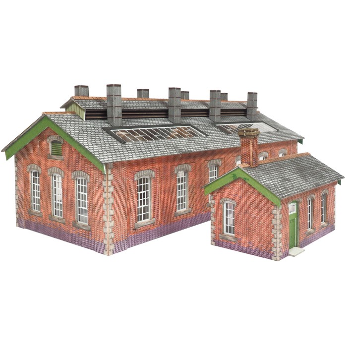 Double Track Engine Shed N gauge Metcalfe PN913