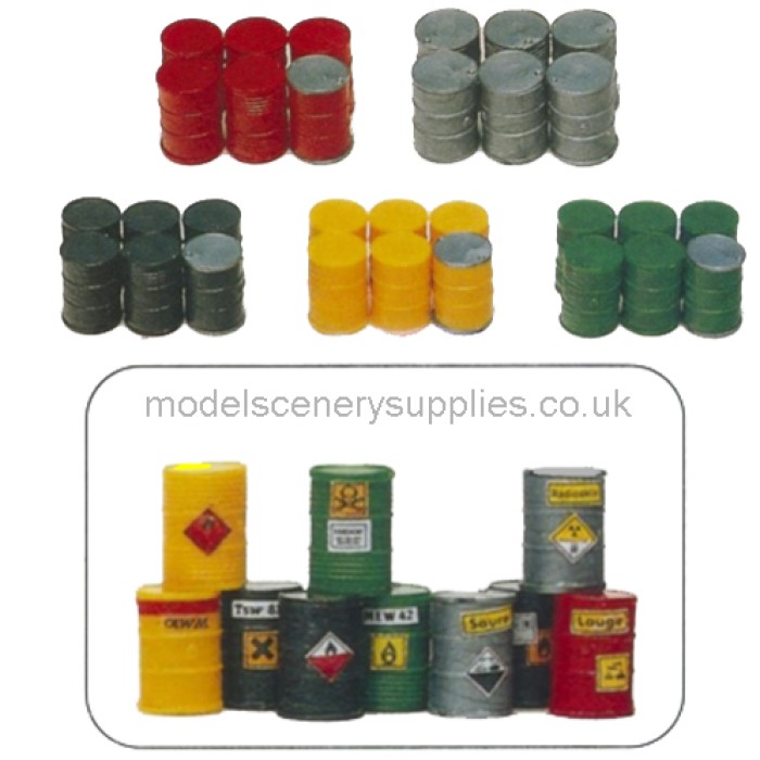 Metal Drums OO Preiser 17010 Metal Drums OO Preiser 17010