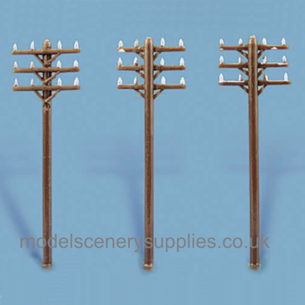 Telegraph poles N gauge Peco