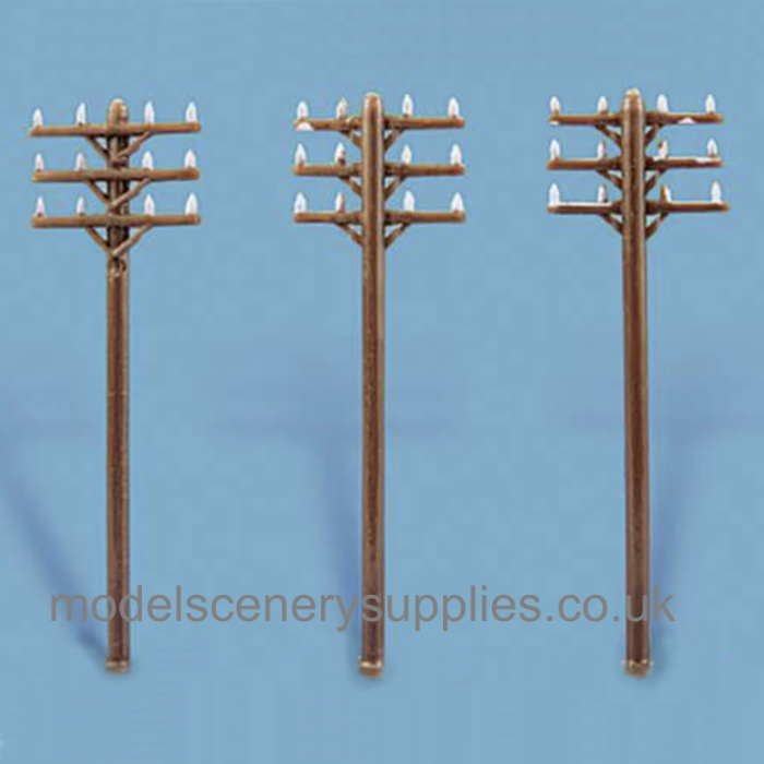 Telegraph poles N gauge Peco