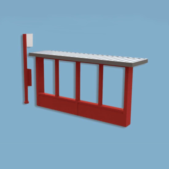 Model railway Bus Stop Bus Shelter N gauge Peco 5192