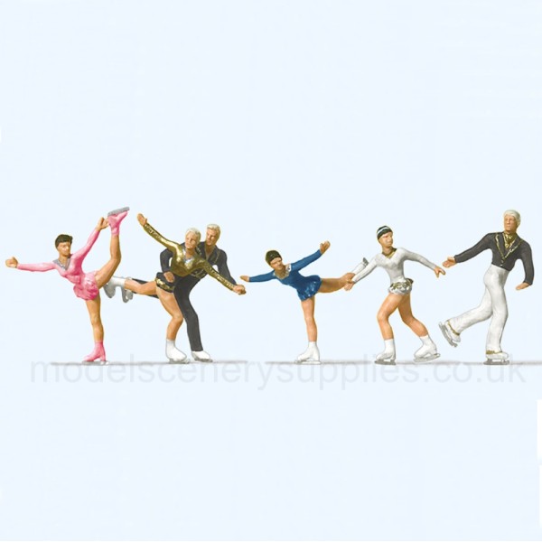 Ice Skaters Figure Skaters OO Preiser 10314
