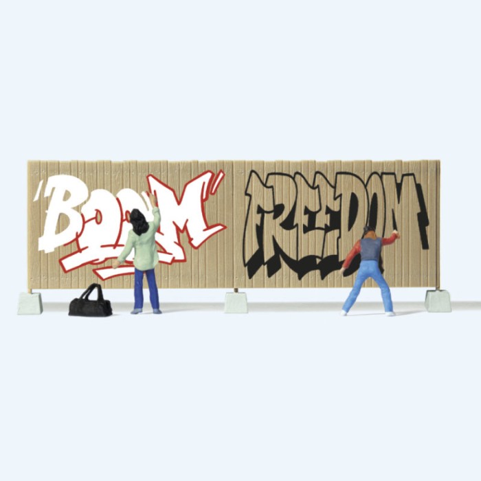 Graffiti Artists OO Preiser 10334 Graffiti Artists OO Preiser 10334