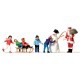 Christmas Outside Children Scene OO Christmas Outside Children Scene OO