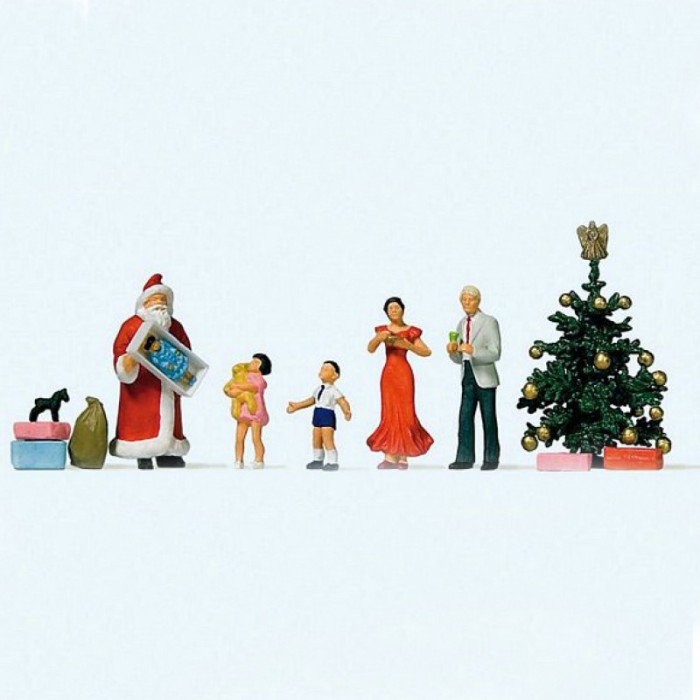 Christmas Scene OO Preiser 10652 Christmas Scene OO Preiser 10652