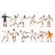 Football Soccer Team and Referee Exclusive Figure Sets OO Football Soccer Team and Referee Exclusive Figure Sets OO