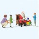 Father Christmas and children Scene OO Preiser 10763 Father Christmas and children Scene OO Preiser 10763