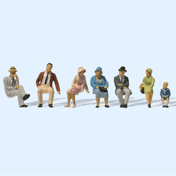 1930s Sitting People OO Preiser 12444