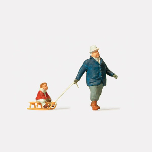 Man pulling Sledge