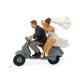 Wedding Couple on Vespa
