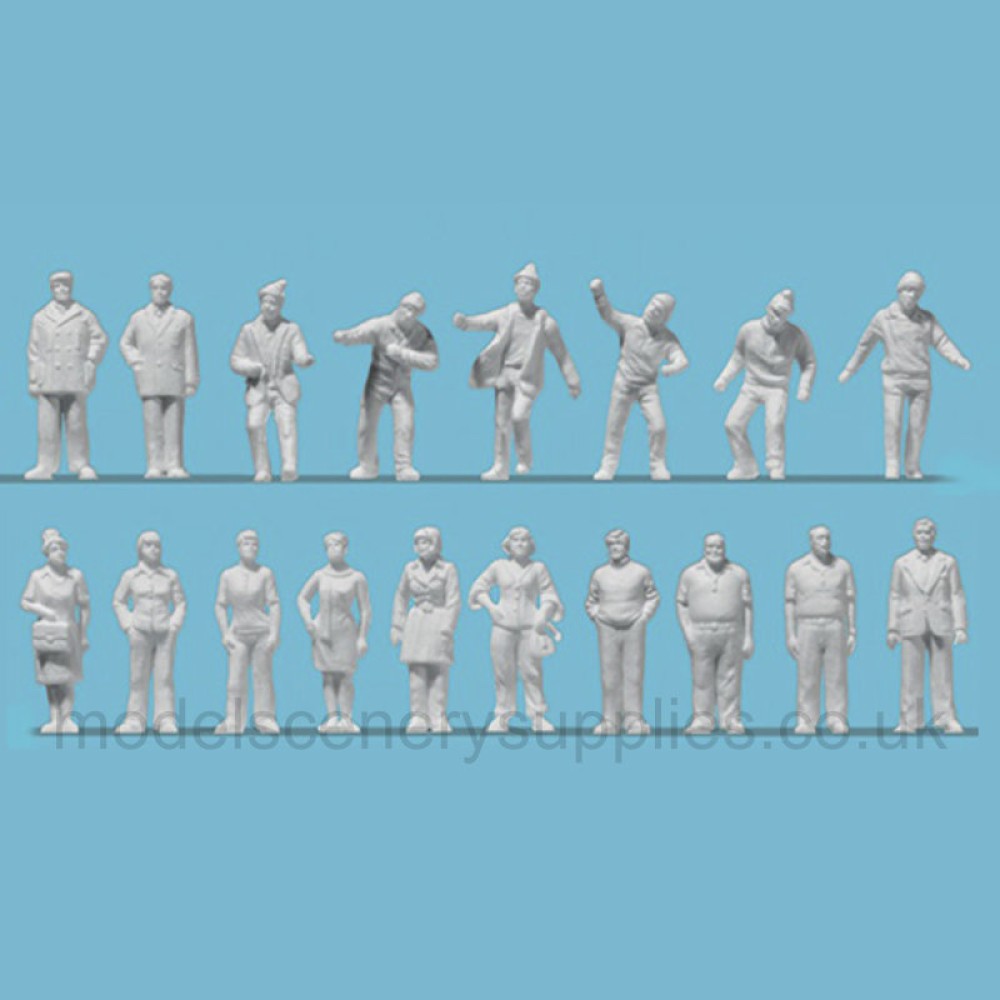 Architectural scale model Figures Scale 1:200 Preiser 80992