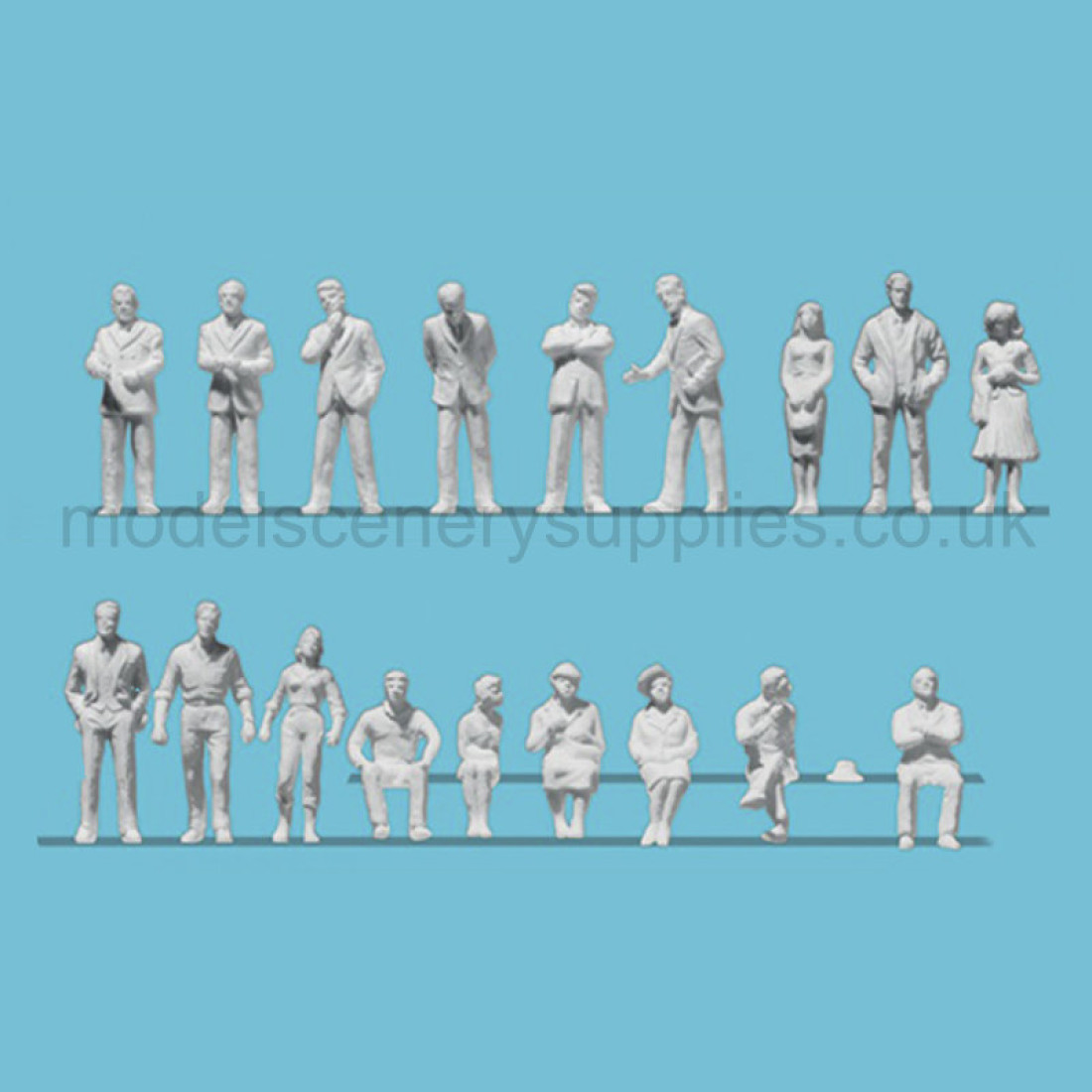 Architectural scale model Figures Scale 1200 Preiser 80994