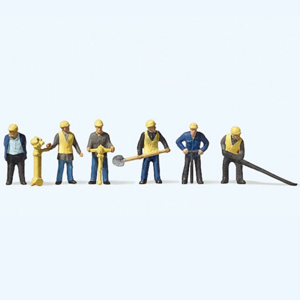 Track Maintenance Crew N gauge Preiser 88513