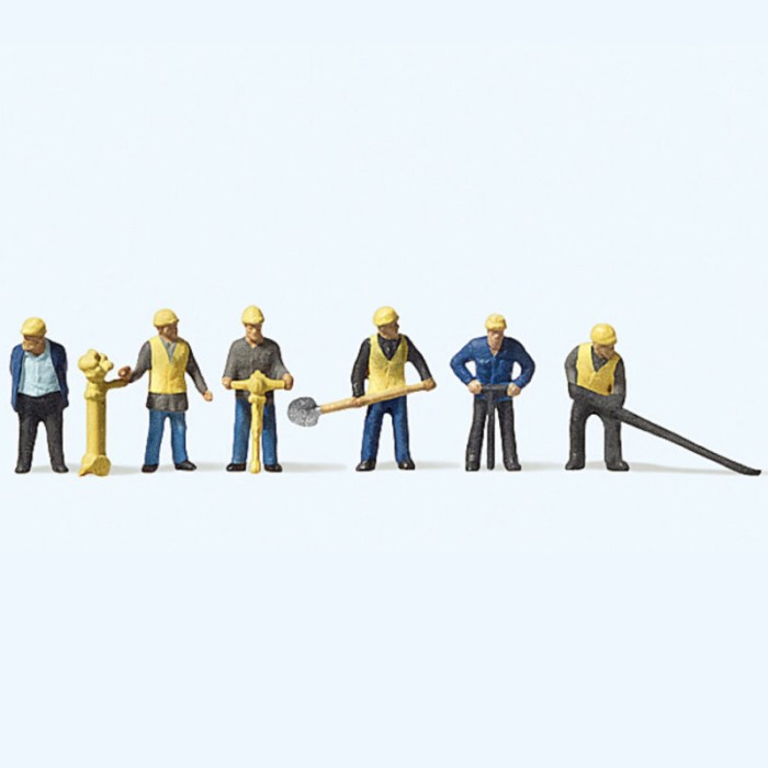 Track Maintenance Crew N gauge Preiser 88513