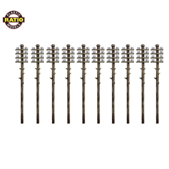 Telegraph poles N gauge