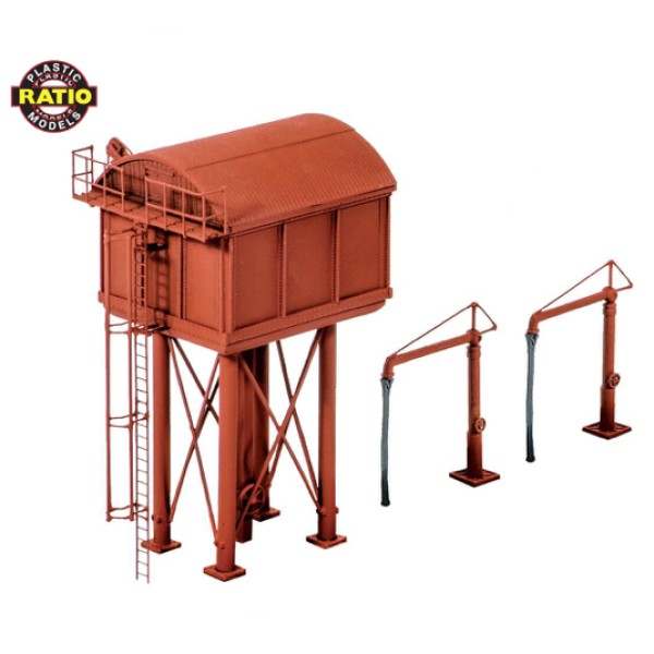 Water Tower and  2 Water Crane set in N Gauge Ratio 215