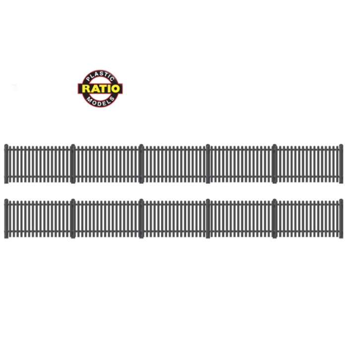 Station Fencing Black OO Ratio 422 Station Fencing Black OO Ratio 422