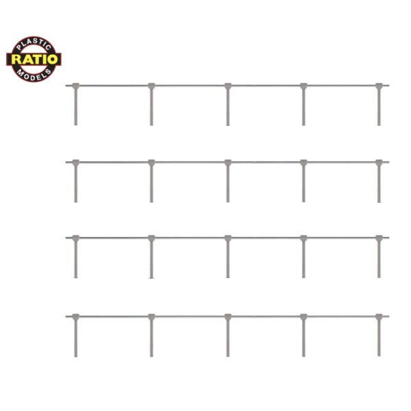 Hand Rail Stanchions, Single Rail OO