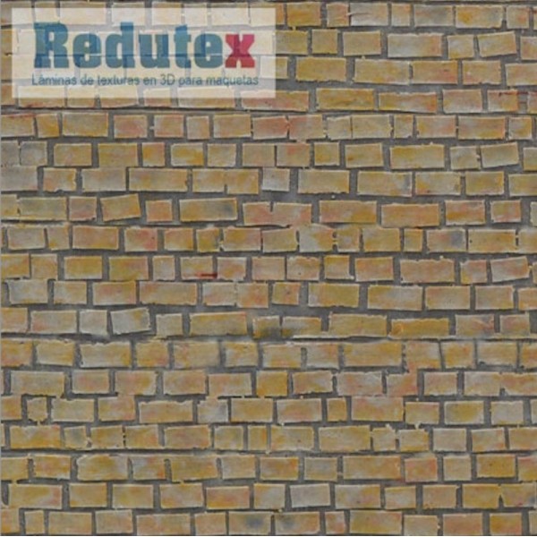 Brick Textured 3D Sheet OO Gauge Irregular Stone Block  Scale 1:87 Redutex 087BF122
