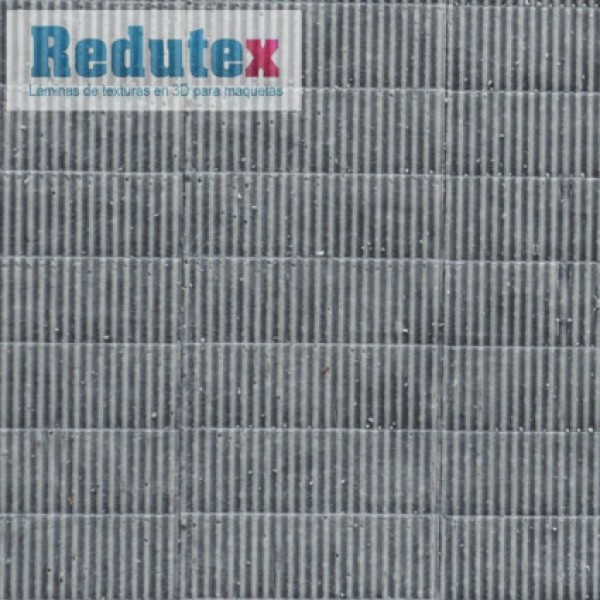 Tin Roof Textured 3D Sheet N Gauge Grey Corrugated Tin Redutex 160TI111