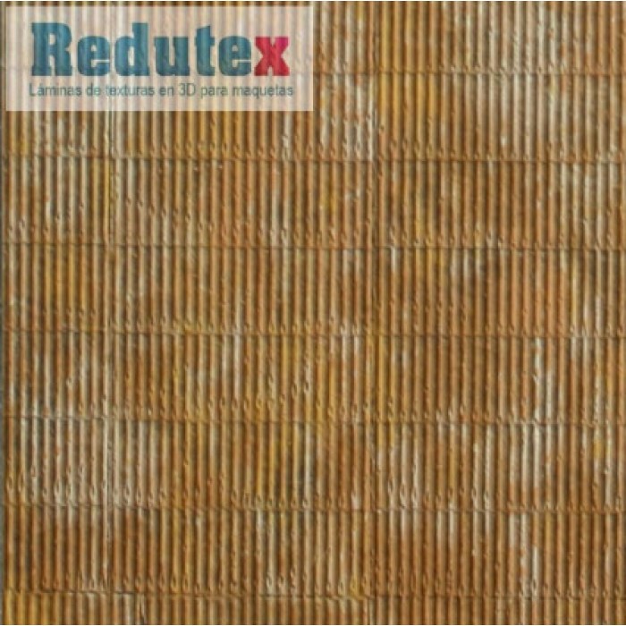 Tin Roof Textured 3D Sheet N Gauge Rusty Corrugated Tin Redutex 160TI122 Tin Roof Textured 3D Sheet N Gauge Rusty Corrugated Tin Redutex 160TI122