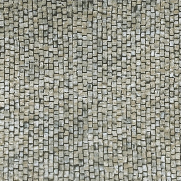Stone Setts Cobblestone Road Textured 3D Sheet Gauge 1 Stone Setts 1:32 Redutex 032AD122