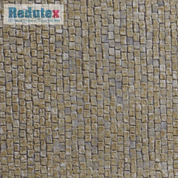 Stone Setts Cobblestone Road Textured 3D Sheet Gauge 1 Stone Setts 1:32 Redutex 032AD122