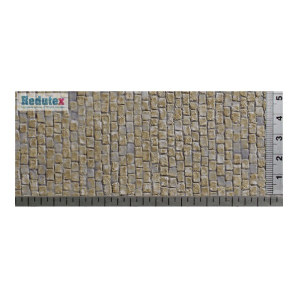 Stone Setts Cobblestone Road Textured 3D Sheet Gauge 1 Stone Setts 1:32 Redutex 032AD122