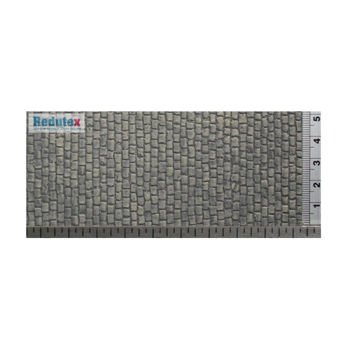 Stone Setts Cobblestone Road Textured 3D Sheet O Gauge Grey Stone Setts Cobblestone Road Textured 3D Sheet O Gauge Grey