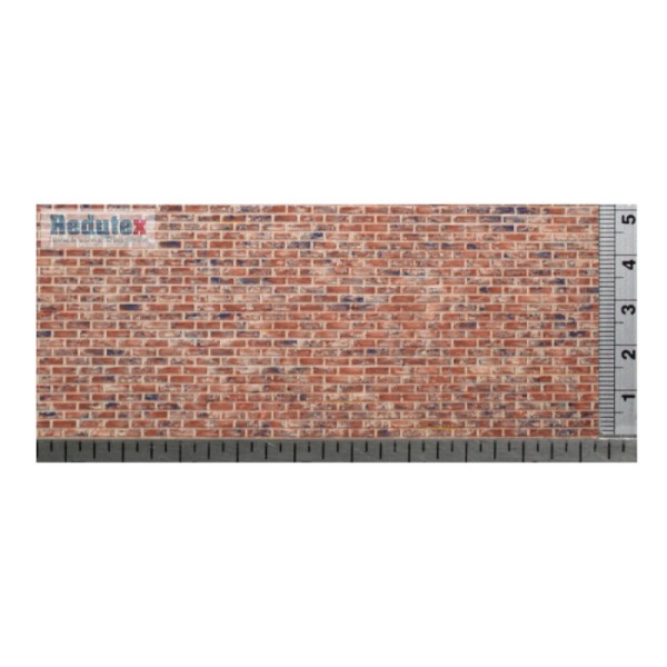 Brick Textured 3D Sheet O Gauge Plain Bond Red Brick Scale 1:43