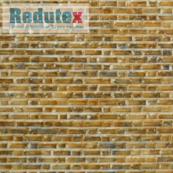 Brick Textured 3D Sheet O Gauge Flemish Bond Beige  Scale 1:43
