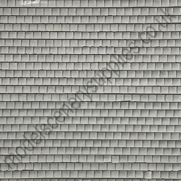 Slate Textured 3D Sheet O Gauge Grey Square Slate 1:43