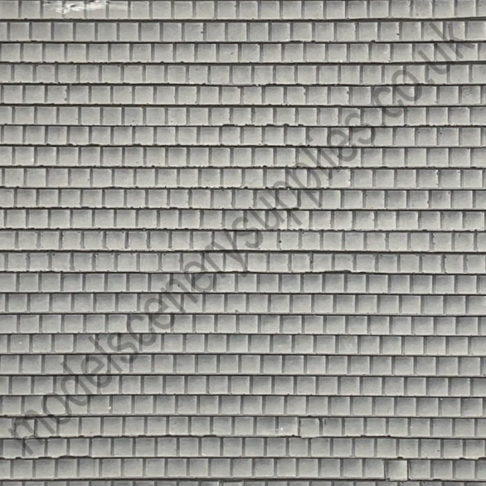 Slate Textured 3D Sheet O Gauge Grey Square Slate 1:43 Slate Textured 3D Sheet O Gauge Grey Square Slate 1:43