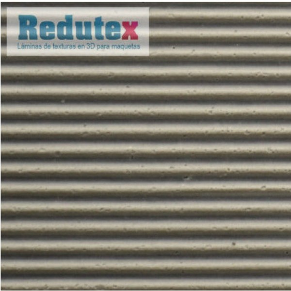 Corrugated Tin 3D Sheet O Gauge Grey 1:43 
