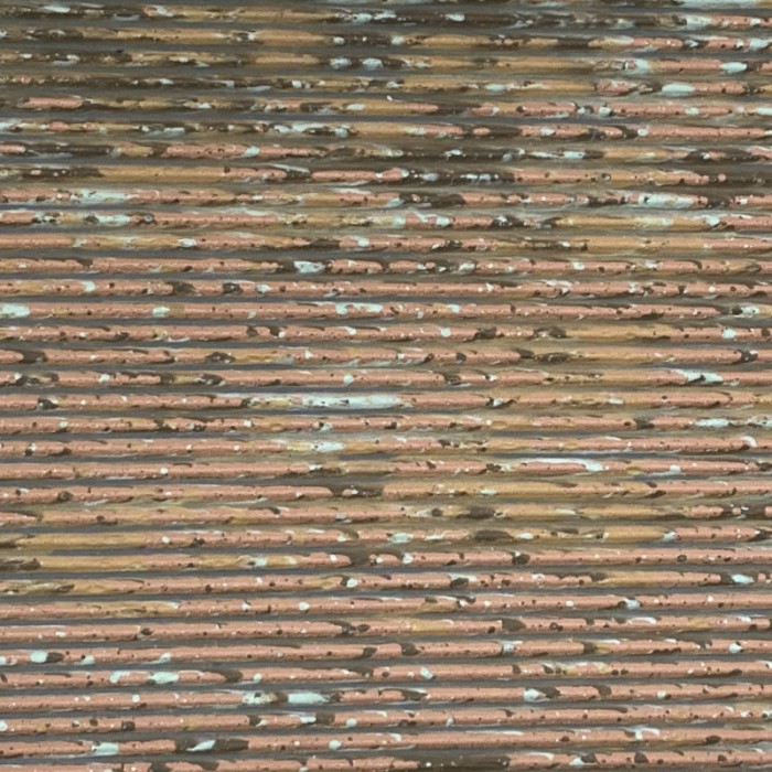 Corrugated Rusty Tin 3D Sheet O Gauge 1:43 Corrugated Rusty Tin 3D Sheet O Gauge 1:43