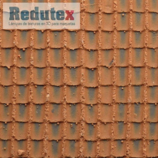 Roof Tile Textured 3D Sheet O Gauge 1:43 Redutex 043TC112
