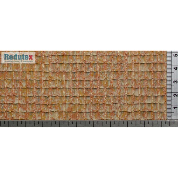 Roof Tile Textured 3D Sheet O Gauge 1:43 Redutex 043TC122 Roof Tile Textured 3D Sheet O Gauge 1:43 Redutex 043TC122