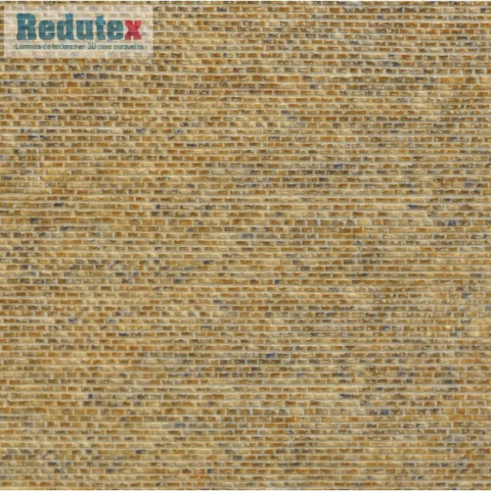 Brick Textured 3D Sheet OO Gauge Old Brick Stretcher Bond Beige Scale 1:64