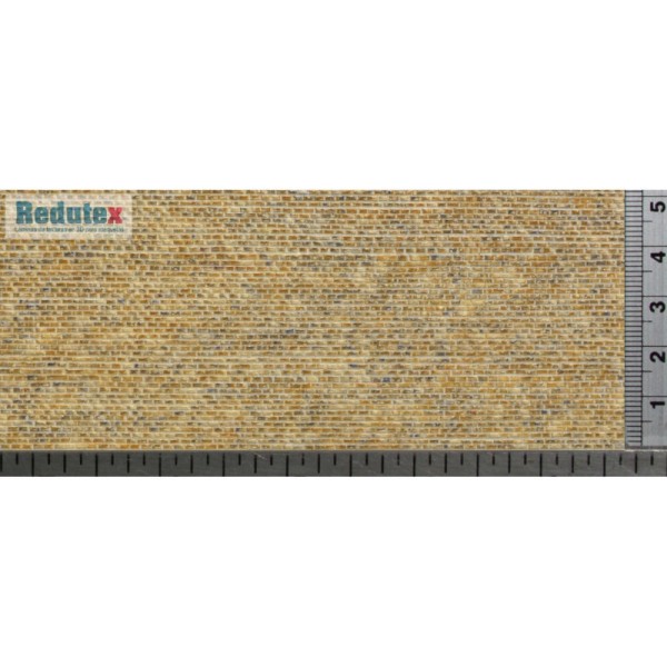 Brick Textured 3D Sheet OO Gauge Old Brick Stretcher Bond Beige Scale 1:64 Brick Textured 3D Sheet OO Gauge Old Brick Stretcher Bond Beige Scale 1:64