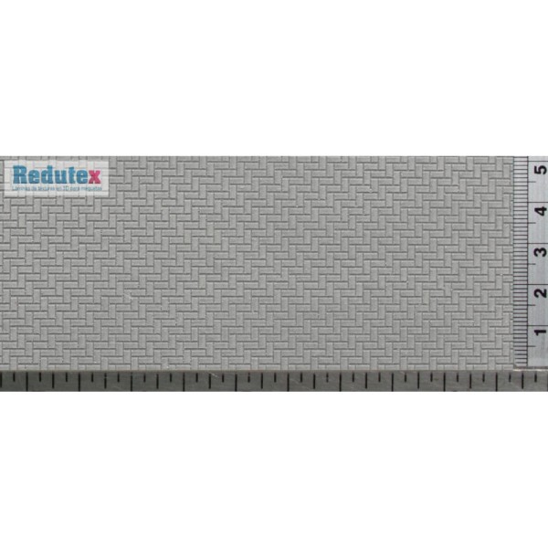 Herringbone Pavement Textured 3D Sheet OO Gauge Redutex 076AE111