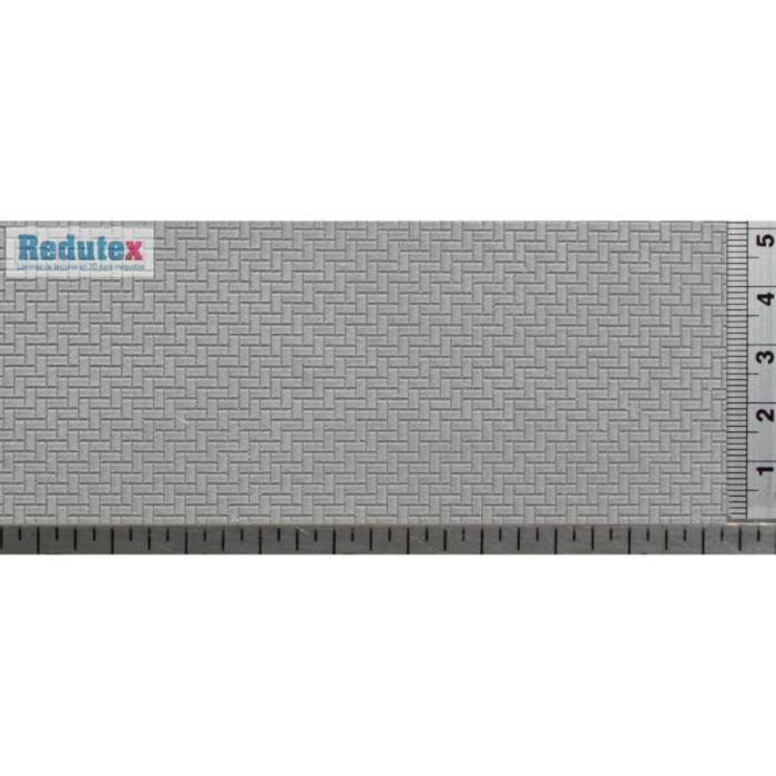 Herringbone Pavement Textured 3D Sheet OO Gauge Redutex 076AE111 Herringbone Pavement Textured 3D Sheet OO Gauge Redutex 076AE111