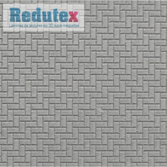 Herringbone Pavement Textured 3D Sheet OO Gauge Redutex 076AE111 Herringbone Pavement Textured 3D Sheet OO Gauge Redutex 076AE111