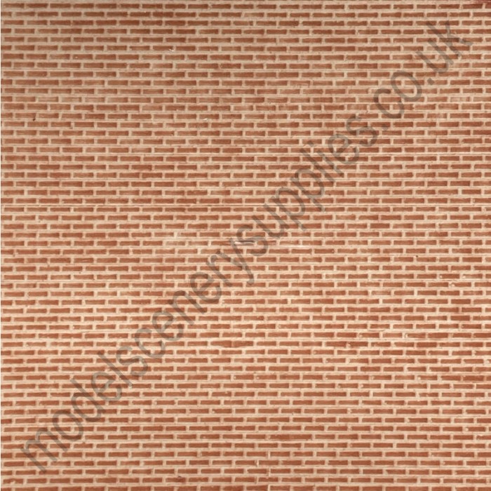 Brick Textured 3D Sheet OO Gauge Plain Bond Brick Scale 1:76 Brick Textured 3D Sheet OO Gauge Plain Bond Brick Scale 1:76