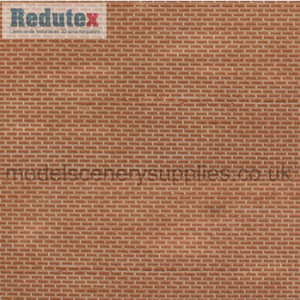 Brick Textured 3D Sheet OO Gauge Plain Bond Brick Scale 1:76